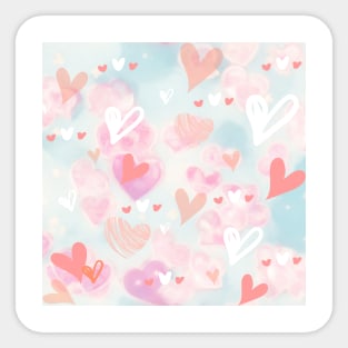 heart pattern Sticker